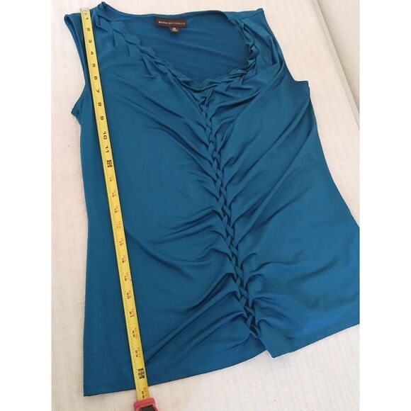 Dana Buchman Womens Sleeveless Braided Detail V Neck Stretch Pullover Top Medium - Picture 7 of 13